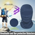 thumbnail image 3 of Máscara facial Achiou Summer Balaclava Ski Mask, protector UV, azul marino, 3 of 6