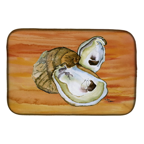 Caroline's Treasures Oyster Dish Drying Mat