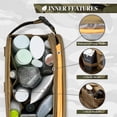 thumbnail image 3 of Pavilia Tactical Toiletry Bag for Men, Hygiene Travel Bag, Military Dopp Kit, Water Resistant Molle Pouch, Mens Shaving Grooming Essentials, Bathroom Shower Toiletries Small Organizer Case, Tan Brown, 3 of 9