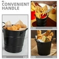 thumbnail image 3 of WHAMVOX 2pcs Metal Trash Holder Tin Buckets With Handles Pail Bucket Storage Party Tin Bucket Snack Bucket Mini Candy Pail, 3 of 8