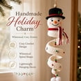 thumbnail image 7 of Crochet Snowman Spiral Ornament DIY Kit, Christmas Starter Included | Holiday Tree Decor Gift for Adults, Step by Step Instructions Decor for Window Porch Wall Cabinet Display, 7 of 7