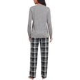 thumbnail image 6 of MINTREUS Womens Pajama Sets Long Sleeve Pj Set Soft Two Piece Sleepwear Set with Pockets, 6 of 8