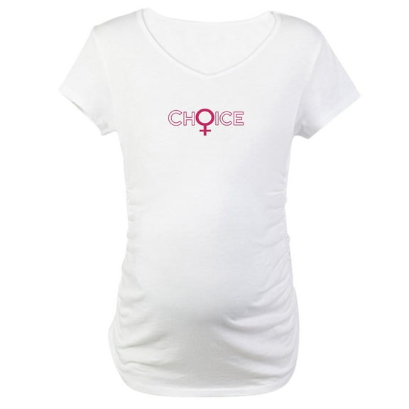 CafePress - CHOICE Maternity T Shirt - Cotton Maternity T-shirt, Cute & Funny Pregnancy Tee