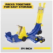 Monster Jam Launch & Load Launcher 2-in-1 Hauler Playset for Kids 3 and up