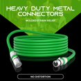 thumbnail image 4 of LAICAIW XLR to XLR Microphone Cable (100 Feet, 1 Pack) XLR Male to Female Mic Cable 3-Pin Balanced Shielded XLR Cable for Mic Mixer, Recording Studio, Podcast-Green, 100Ft, 1 Pack, 4 of 7