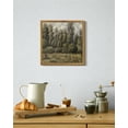 thumbnail image 4 of Drsoum Vintage Forest Scenery Home Decor Retro Woodland Landscape Canvas Wall Art Rustic Farmhouse Bathroom Office Decor 10x10in Natural Framed Frame, 4 of 5