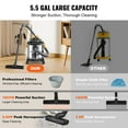 thumbnail image 4 of Small Stainless Steel Wet/Dry Vacuum, 5.5 Gal 6.5 Peak HP, Blower Function & Attachments, Great for Carpet Debris and Pet Hair, 4 of 7