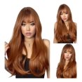 thumbnail image 1 of Peluca Naranja Cobrizo Pelirrojo Zanahoria Cabello Liso naranja Unitalla Lymalimoon EASI LC028, 1 of 4
