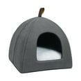 thumbnail image 4 of Cats Nest Bed Nonslip Universal Semi Enclosed Cat Bed for Indoor Cats Gray S, 4 of 8
