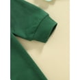 thumbnail image 5 of Infant Baby Boy Jumpsuit Long Sleeve Round Neck Shamrock Print Romper Playsuit, 5 of 8