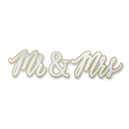 Gold Mr. & Mrs. Sweetheart Table Sign