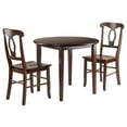 thumbnail image 1 of Clayton 3-PC Set Drop Leaf Table with 2 Keyhole Back Chairs, 1 of 9