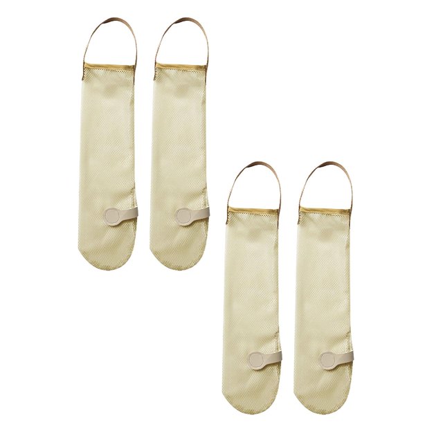 2PC Produce Storage Hanging Mesh Storage Bags Onion Bags Mesh Garlic Mesh Bags Potato Bags Long And Large Reusable Mesh Storage Bags Fruit And Vegetable Garbage Bags For Home RV Camper Storage