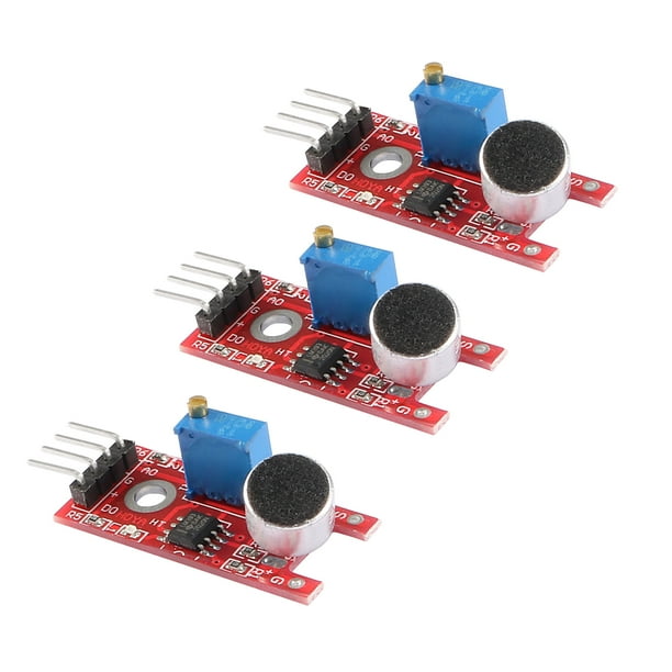 Sensor de micrófono de sonido, módulo de detección con DO AO para Arduino UNO R3 AVR PIC 3 piezas