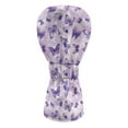thumbnail image 2 of Yuyamidu Purple Butterfly Golf Club Head Covers PU Leather Driver Headcover, Fairway Wood Head Cover, Golf Hybrid Head Cover for Women, 2 of 7