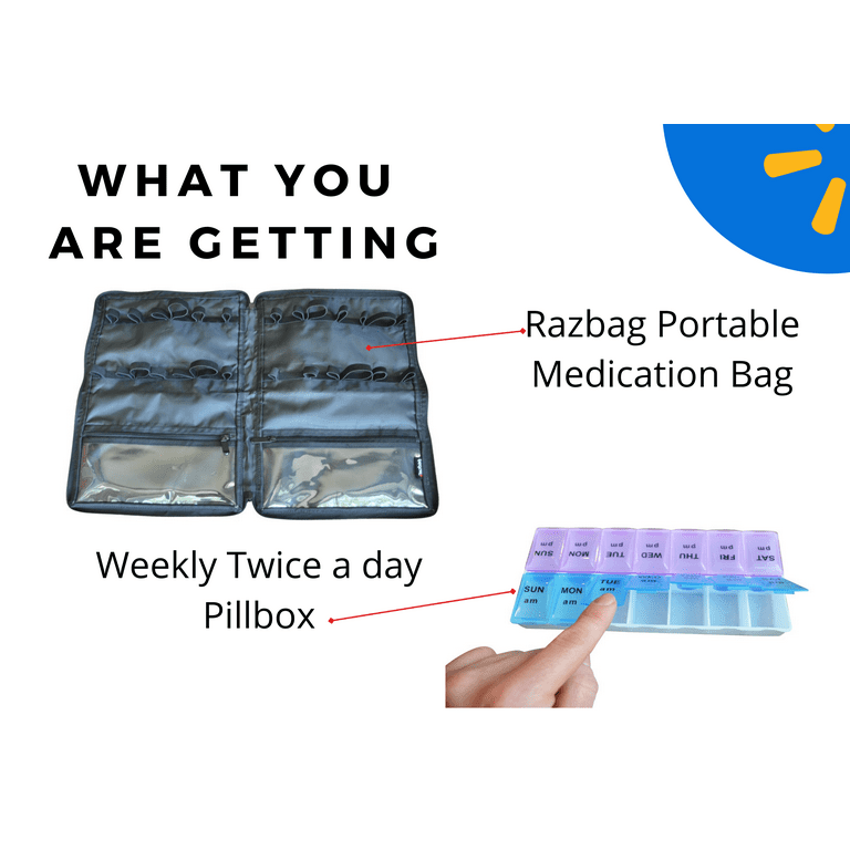 Razbag Elite Large Prescription Medication Bag with exclusive