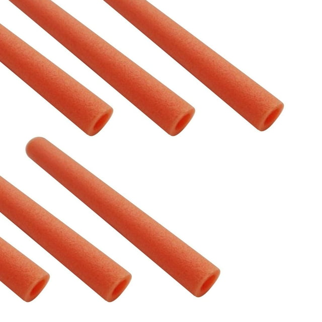 6x Trampoline Foam Sleeves Lightweight for Children Jumping casing Padding Bed Tube 40cm Orange