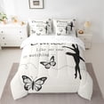 thumbnail image 2 of Homewish Boys Girls Ballet Girl Bedding Comforter Set 7pcs,Dance Theme Queen Bedding Sets Super Cozy,Flying Butterflies Queen Sheet Sets,Super Cozy Room Decor,Reversible, 2 of 8