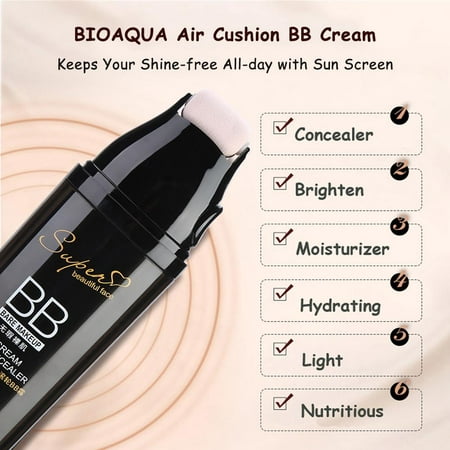 Lv. life BIOAQUA Scrolling Roller Air Cushion BB Cream Waterproof Concealer Face Makeup Cosmetics, Foundation, Air Cushion BB