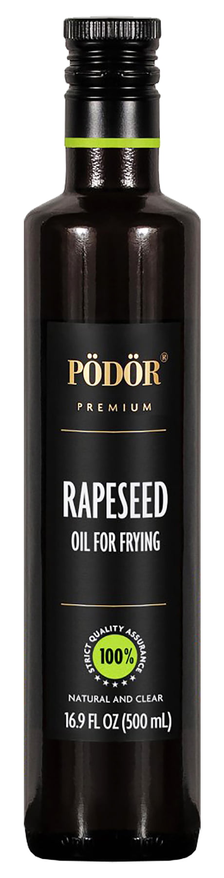 PÖDÖR Premium Rapeseed Oil for Frying - 16.9 fl. Oz. - Hot-Pressed, 100 ...