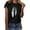 Black, variant on Womens Tops Clearance Under $5,AXXD Work Tops Girls Short Sleeve Out Print Shirt T-Shirt Tops Army Green 8