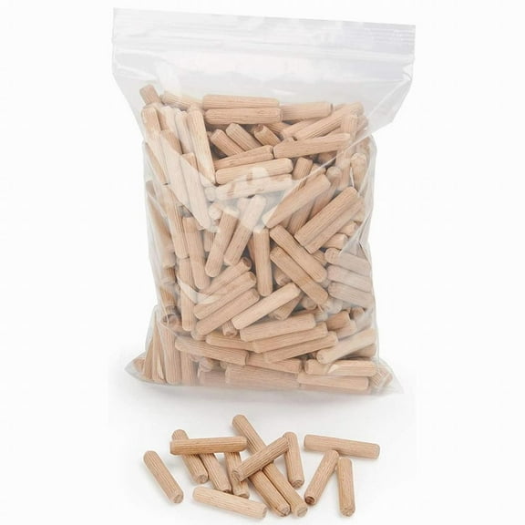 RANMEI 100 Pcs M6/M8/M10 Wooden Dowels Hardwood Tenon Ribbed And Tapered Design Wooden Dowel Hardwood Pin Woodworking Tools