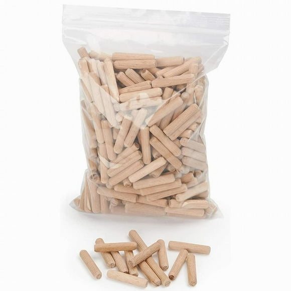 Hardwood Wooden Dowels Chamfered Fluted Pin Wood Beech Dowel Grooved