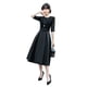 thumbnail image 5 of Vestido de noche elegante para banquetes para mujer, de alta sociedad, de manga media, ajustado, adelgazante, de largo medio, multicolor opcional, 5 of 6