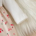 thumbnail image 4 of WOYY Girls Floral Ribbed Long Sleeve Romper Baby Jumpsuit with Headband, Sizes 9-12M, 4 of 7