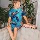 thumbnail image 4 of Fotbe Colorful Underwater Plant Turtle Pijama Estampada de 2 Piezas para Niños – Ropa de Dormir de Manga Corta Cómoda para Niños y Niñas, Camiseta y Shorts de Algodón-Large, 4 of 6