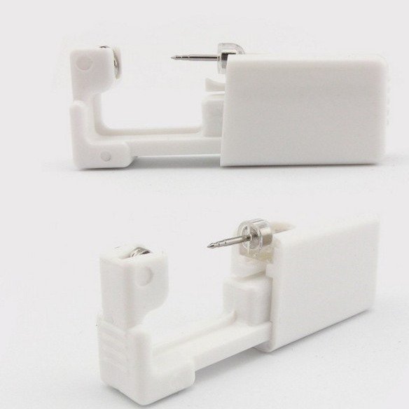Pistola para perforar orejas desechable, herramienta para perforar orejas con poco dolor, pistola para clavar orejas, pistola para clavar orejas, material duradero y fácil de usar