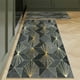 thumbnail image 5 of Alfombra de cocina 2 piezas, alfombras para cocina, alfombras acolchadas para suelo, alfombrilla antideslizante para escritorio de pie, juego de alfombras impermeables para cocina, lavable para suelo, 5 of 6