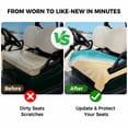 thumbnail image 4 of Golf Cart Seat Covers for 2 Seater, Aqua Blue Beach Soft Microfiber Cart Seat Towel Blanket, Summer Seaside Ombre Absorbent Breathable Non Slip Bench Seats Protector for Golf Course 51"x31", 4 of 9