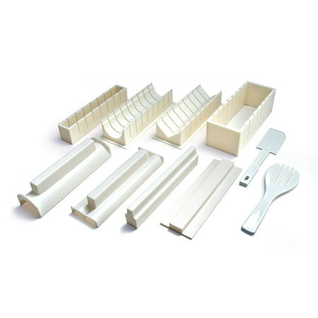 10 Piece Sushi Kitchen + Home Sushi Making Kit - Easy to Use DIY 10 Piece Sushi Roll Maker by Sushi Master ()