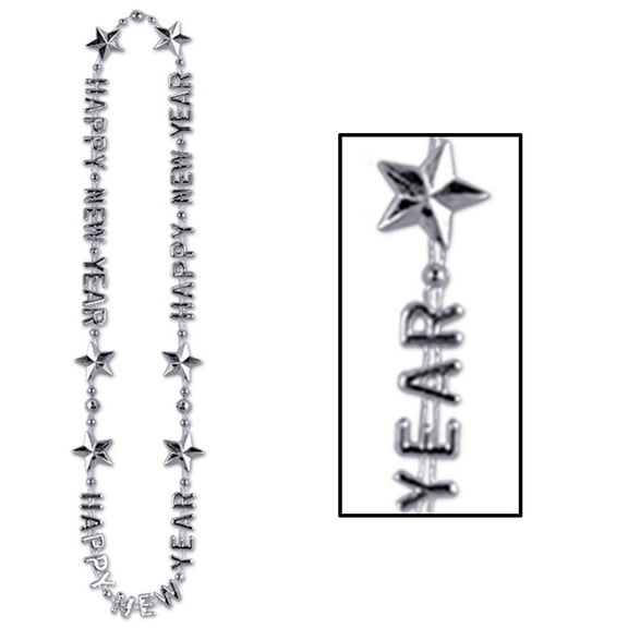 Beistle - Happy New Year Beads-Of-Expression - 36" - Pack of 12