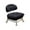 Black, variant on HOZVOMI Backrest Chair Household Round Stool Small Stool with Swivel Wheels, Compact Design