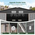 thumbnail image 4 of GVDV 10x14 FT Outdoor Metal Storage Shed, Durable Garden Shed with Updated Frame Structure for Backyard, Patio, Tool Storage, All-Weather Shelter, 4 of 10