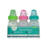 Evenflo 3-Pack Zoo Print Animal Bottles - blue/multi, one size