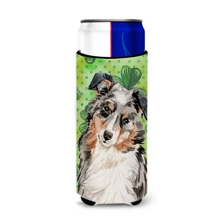 

Australian Shepherd St. Patricks Michelob Ultra Hugger for Slim Cans