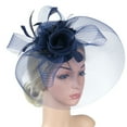 thumbnail image 3 of Fascinator Fascinator Faux Feather: Veil Hair Clip Fascinator Hat Fascinateur de mariage, 3 of 10