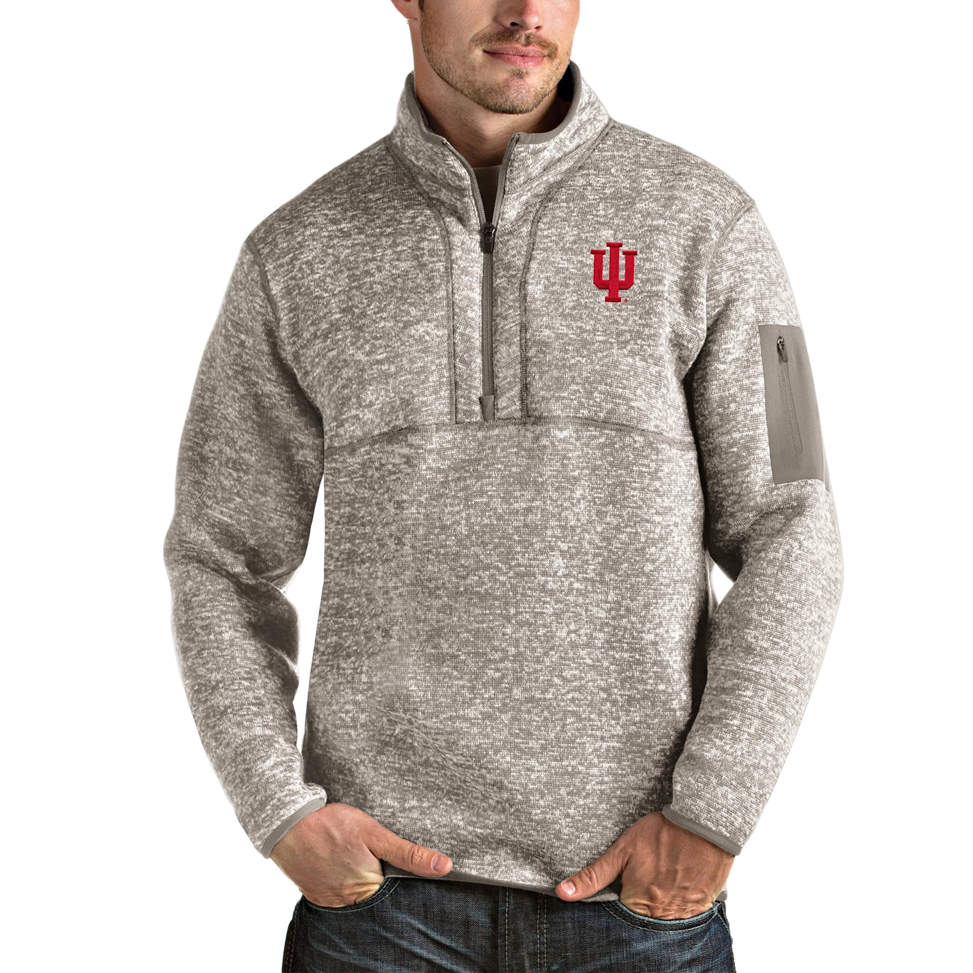 Men's Antigua Oatmeal Indiana Hoosiers 