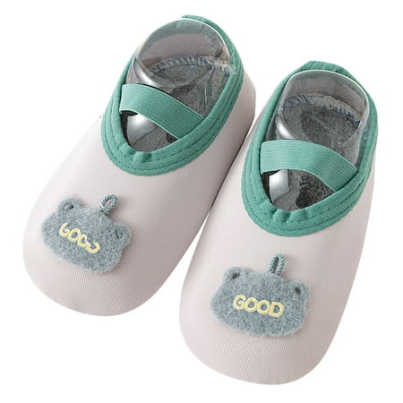 

Shoes For Kids Children Toddler Shoes Spring And Summer Boys And Girls Flat Bottom Lightweight Breathable Slip On Cartoon Bear Pattern
