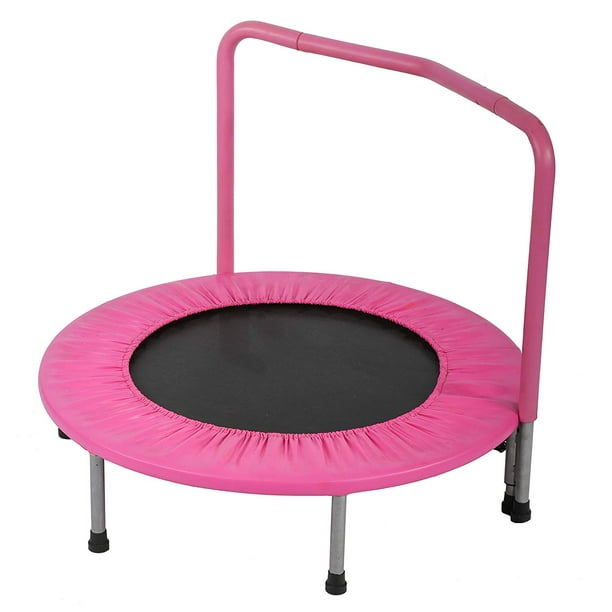 Trampoline Kid Trampoline Portable Trampoline For Kids With Handrail And Padded Cover Rebounder Jumping Mat Safe For Kid W Padded 36 Inch Trampoline Fitness Equipment Walmart Com Walmart Com