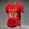 thumbnail image 2 of Rainbow T-Shirt for Men, Gay Pride Month LGBTQ+ Flag Graphic Casual Tee, 2 of 4