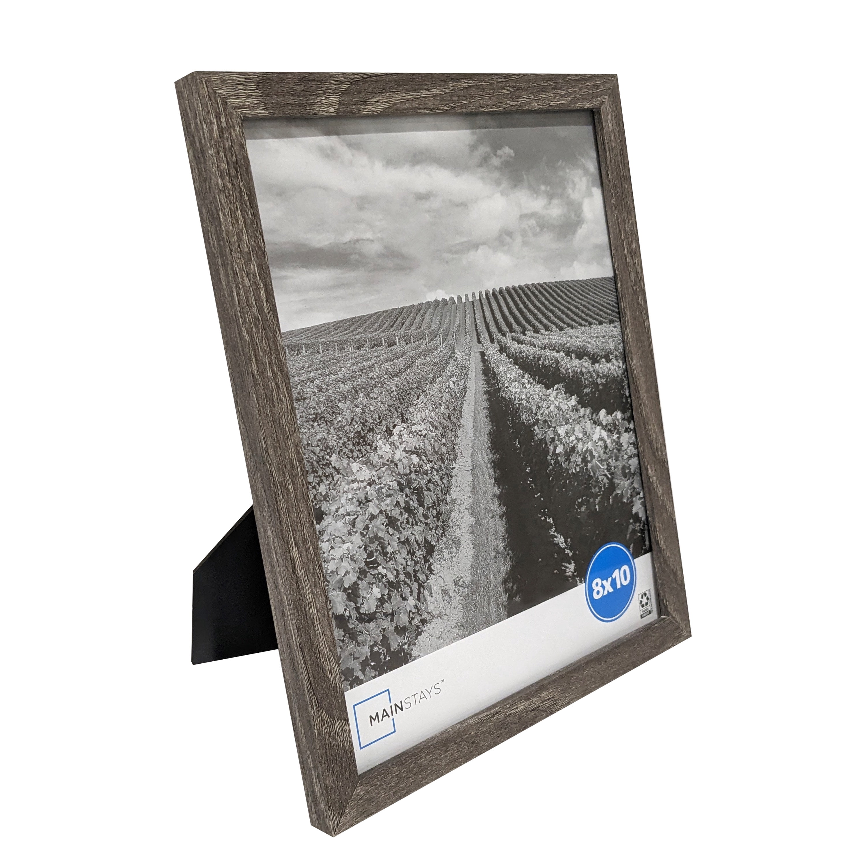 (3 pack) Mainstays - 8x10 Picture Frame - Rustic Gray Gallery Linear Program Tabletop & Wall Photo Frame, Set of 3