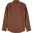 thumbnail image 2 of Alfani Vesper Twill Button Up Camisa para hombre, marrón, pequeño, 2 of 2