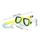 thumbnail image 2 of Gafas de buceo de montura grande para niños | Gafas de natación antivaho HD con esnórquel | Diadema ajustable para niños y niñas | Equipo impermeable para piscina y playa, 2 of 2