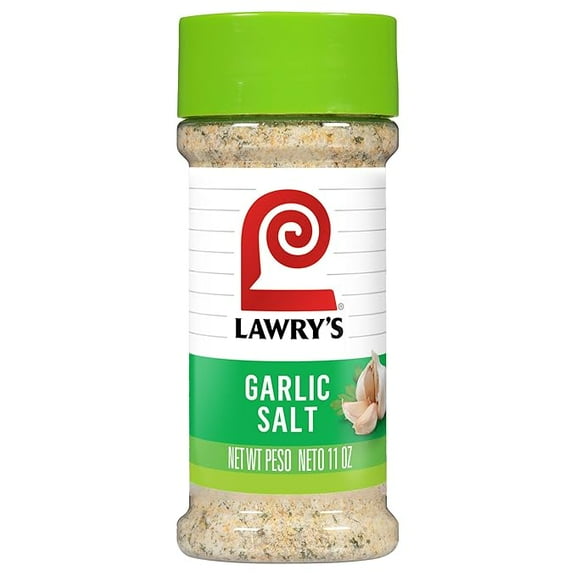 Lawry’s Garlic Salt, Coarse Ground with Parsley, No MSG Added, Kosher Certified, Flavorful Salt for Chicken, Pork & Steak, 11 oz