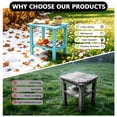 thumbnail image 5 of OTSUN Adirondack Outdoor Side Table, 16" HDPE Patio Side Table with Shelf, Weather Resistant Easy Maintenance for Backyard Pool Porch Garden & Lawn, 5 of 11