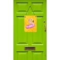 thumbnail image 2 of Carolines Treasures BB8257DS1216 Flamingo Floaty Yellow Polkadot Wall or Door Hanging Prints 12x16 multicolor, 2 of 2